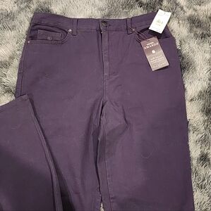 Gloria Vanderbilt Amanda Purple Straight Jeans
